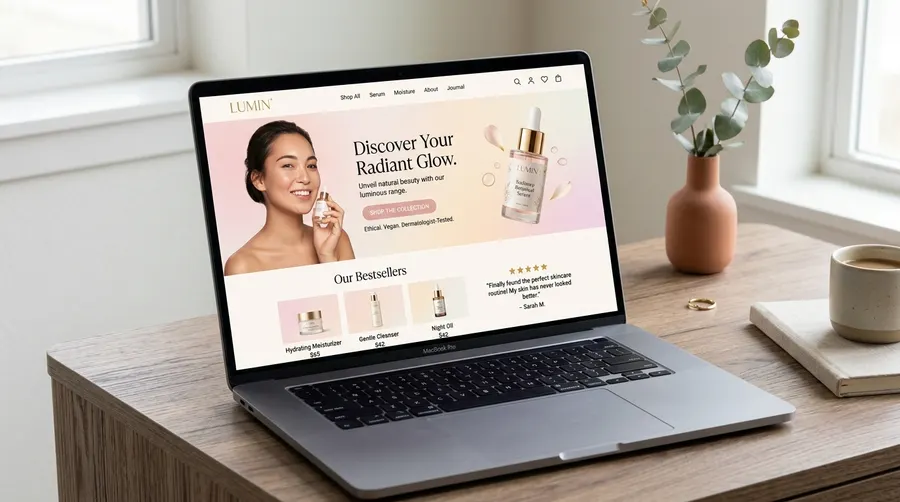 Landing Page Mỹ Phẩm LUMIN+